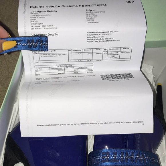 *{sold}*Authentic Off-white booties. Size 36. - Picture 5 of 5